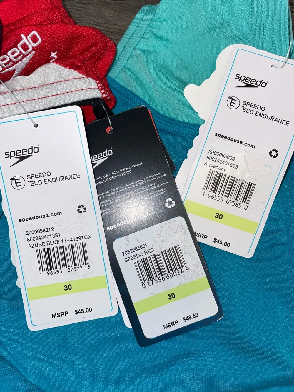 Speedo Men’s Swim Dive Briefs Size 30 NWT Eco Endurance CHOOSE